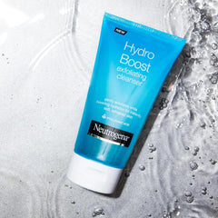 Neutrogena Hydro Boost Gentle Exfoliating Daily Facial Cleanser with Hyaluronic Acid, Clinically Proven to Increase Skin's Hydration Level, Non-Comedogenic Oil-, Soap- & Paraben-Free, 5 Oz, 3 Pack