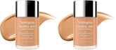 Neutrogena Healthy Skin Liquid Makeup Foundation, Broad Spectrum SPF 20 Sunscreen, Lightweight & Flawless Coverage Foundation with Antioxidant Vitamin E & Feverfew, Natural Beige, 1 fl. oz (Pack of 2)