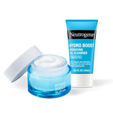 Neutrogena Hydro Boost Hydrating Gel Cream Face Moisturizer for Sensitive Skin 1.7 fl oz plus Hydrating Gel Cleanser 0.5 fl oz Alcohol and Fragrance Free Hyaluronic Acid Daily Hydration Routine
