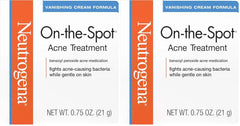 Neutrogena Acne Treatment with Benzoyl Peroxide | Gel | For Face | 0.75 oz | Pack of 2