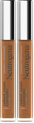 Neutrogena Healthy Skin Radiant Brightening Cream Concealer with Peptides & Vitamin E Antioxidant, Lightweight Perfecting Concealer Cream, Non-Comedogenic, Pecan Medium/Deep 02 with warm (Pack of 2)