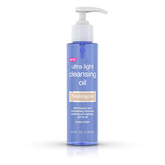 Neutrogena Ultra Light Facial Cleansing Oil & Makeup Remover, Non-Comedogenic Face Cleanser to Remove Dirt, Oil, Makeup & Waterproof Mascara, 4 fl. oz