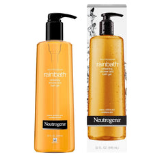 Neutrogena Rainbath Cleansing Shower Gel, Daily Moisturizing Body Wash Cleanser & Shaving Gel for Men & Women, Rinsing Creamy Lather for Softer & Smoother Skin, Original Scent, 32 fl. Oz (Pack of 2)