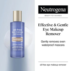 Neutrogena Oil-Free Eye Makeup Remover & Cleanser,Gentle & Non-Greasy Makeup Remover for Waterproof Mascara,8 fl. Oz,(Pack of 4)