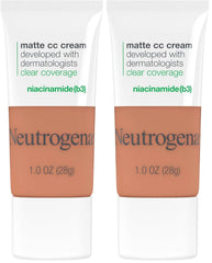 NEUTROGENA Clear Coverage Color Correcting Cream 1.0 oz. 7.5 / Ginger (Pack of 2)
