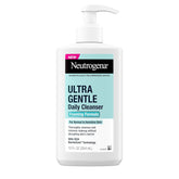 Neutrogena Ultra Gentle Foaming Facial Cleanser, Daily Face Wash for Sensitive Skin, Gently Removes Dirt, Oil & Makeup Without Over-Drying, Fragrance-Free, 12 fl. oz