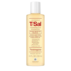 Neutrogena T/Sal Therapeutic Dandruff Shampoo, Scalp Build-Up Control, 3% Salicylic Acid,Psoriasis Treatment, Seborrheic Dermatitis Shampoo, Clears Flakes, Fragrance Free, 4.5 fl oz