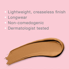 Neutrogena Healthy Skin Radiant Brightening Cream Concealer with Peptides & Vitamin E Antioxidant, Lightweight Perfecting Concealer Cream, Non-Comedogenic, Chai Deep 01 with warm undertones, 0.24 oz