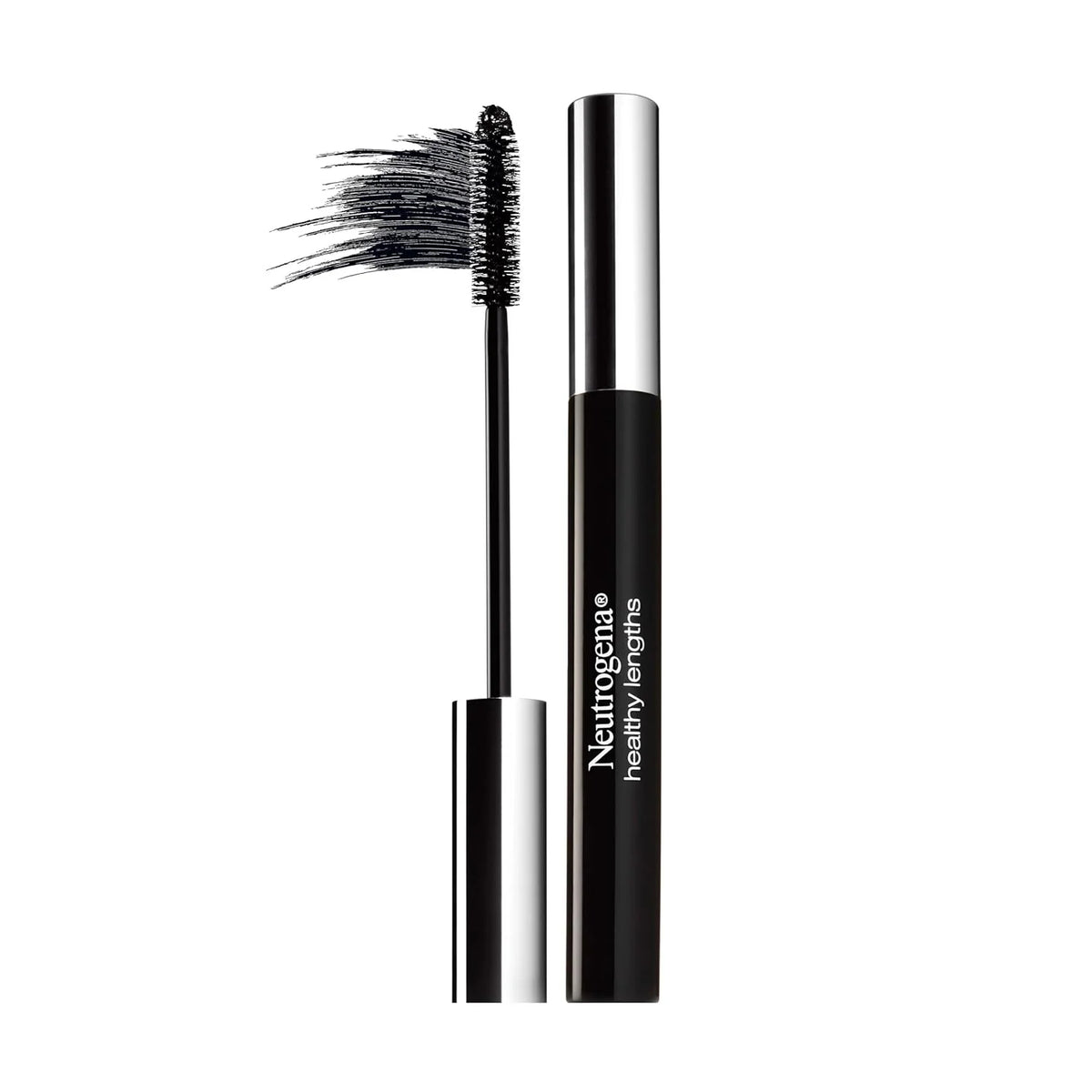 Neutrogena Healthy Lengths Mascara, Strengthens, Lengthens, and Helps Lashes Grow with Exclusive Antioxidant Vitamin E and Olive Oil Formula, No Clumping or Flaking, Black 02, .21 oz