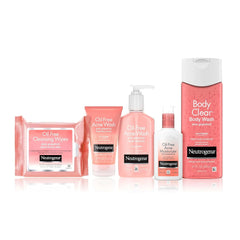 Neutrogena Oil Free Acne Moisturizer, .5% Salicylic Acid Acne Treatment, Pink Grapefruit Face Lotion for Breakouts, Non-Greasy & Non-Comedogenic, 4 fl. oz