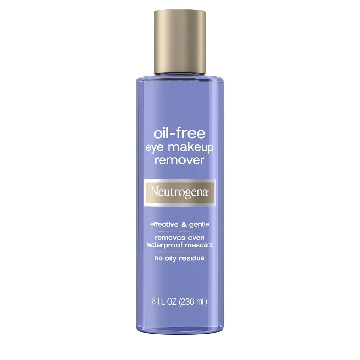 Neutrogena Gentle Oil-Free Eye Makeup Remover & Cleanser for Sensitive Eyes, Dissolves Waterproof Mascara, Non-Greasy Liquid Makeup Remover, Dermatologist & Ophthalmologist Tested, 8 fl. oz