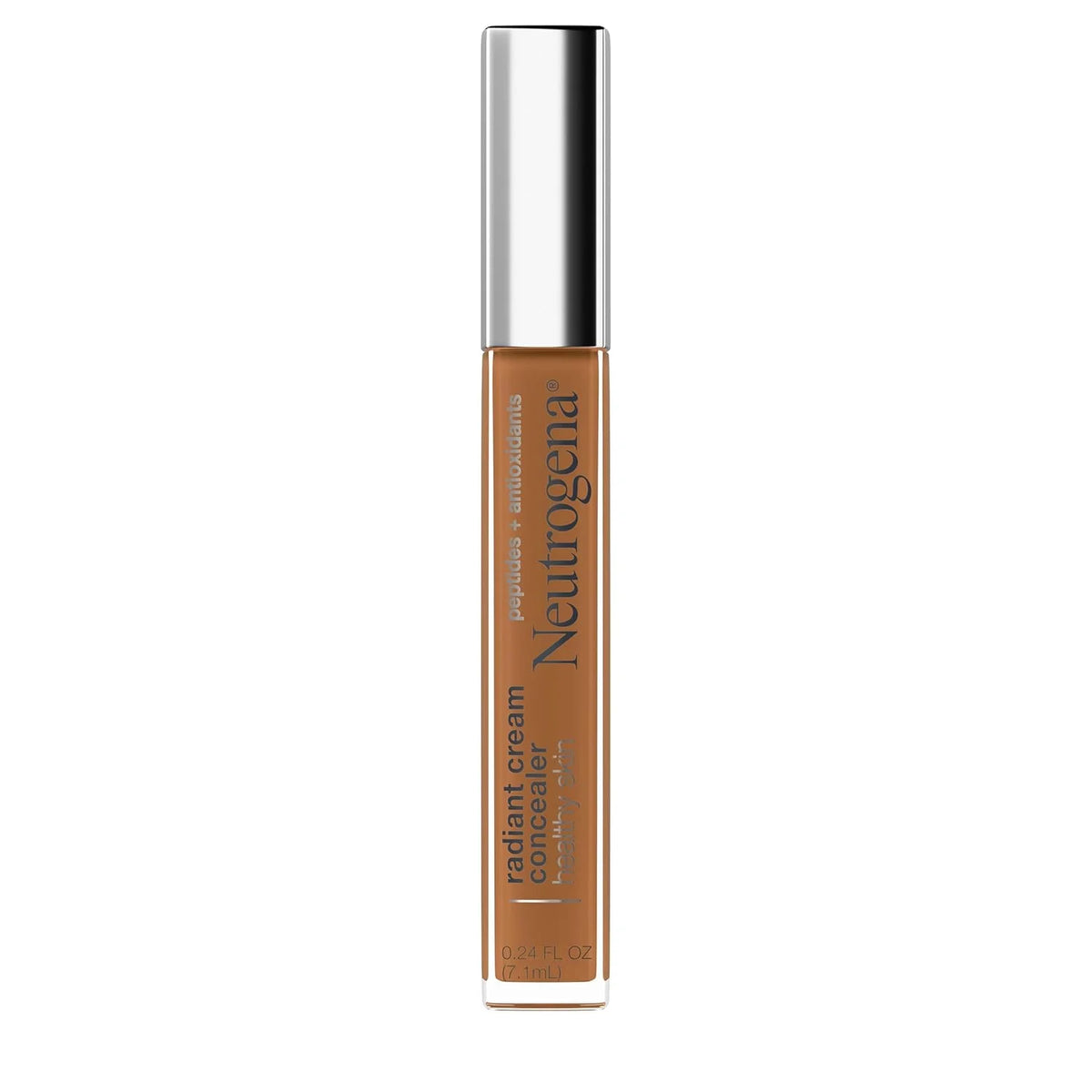 Neutrogena Healthy Skin Radiant Brightening Cream Concealer with Peptides & Vitamin E Antioxidant,Lightweight ing Concealer Cream,Non-Comedogenic,Pecan Medium/Deep 02 with warm undertones,0.24 oz