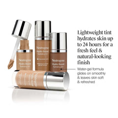 Neutrogena Hydro Boost Hydrating Tint with Hyaluronic Acid, Lightweight Water Gel Formula, Moisturizing, Oil-Free & Non-Comedogenic Liquid Foundation Makeup, 20 Natural Ivory, 1.0 fl. oz