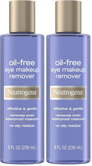Neutrogena Gentle Oil-Free Eye Makeup Remover & Cleanser for Sensitive Eyes, Dissolves Waterproof Mascara, Dermatologist & Ophthalmologist Tested, 8 fl. oz (Pack of 2)