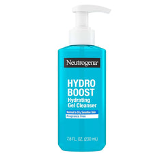 Neutrogena Hydro Boost Hydrating Gel Cleanser, Daily Face Wash for Sensitive Skin, Gentle Foaming Facial Cleanser, Noncomedogenic, Alcohol- and Fragrance-Free Hyaluronic Acid, 7.8 fl oz