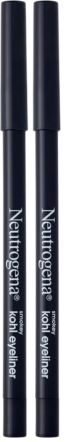 Neutrogena Smokey Kohl Eyeliner with Antioxidant Vitamin E, Water-Resistant & Smooth-Gliding Eyeliner Makeup, Smokey Gray, 0.014 oz (Pack of 2)