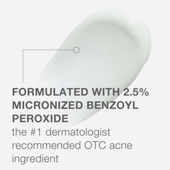 Neutrogena Stubborn Acne AM Face Treatment with 2.5% Micronized Benzoyl Peroxide Acne Medication, Oil-Free Daily Facial Treatment Reduces Size & Redness of Breakouts, Paraben-Free, 2.0 oz | 2.5%