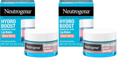 Neutrogena Hydro Boost Hyaluronic Acid Lip Balm,Nourishing Vitamin E Leaves Lips Feeling Hydrated,Sheer Pink Tinted Color with a Sweet Berry Flavor,Sheer Berry,0.5 oz,(Pack of 2)