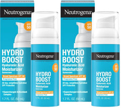 Neutrogena Hydro Boost Hyaluronic Acid Face Moisturizer with Broad Spectrum SPF 50 Sunscreen,Non-Greasy,Fragrance Free Daytime Facial Moisturizer to Hydrate & Soothe Dry Skin,1.7 fl. oz,(Pack of 2)