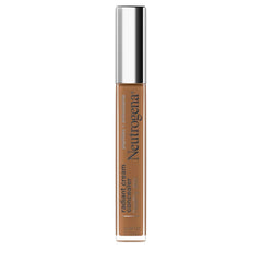 Neutrogena Healthy Skin Radiant Brightening Cream with Peptides & Vitamin E Antioxidant, Lightweight Perfecting Concealer, Non-Comedogenic, Mocha Medium/Deep 03 with neutral undertones, 0.24 oz