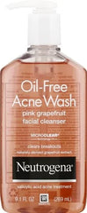 Neutrogena Oil-Free Acne Wash Pink Grapefruit Facial Cleanser - with Salicylic Acid for Clear Skin, Daily Face Wash for Oily & Acne-Prone Skin, Deep Cleansing Treatment, 9.1 fl. oz. Bottle
