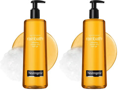 Neutrogena Rainbath Cleansing Shower Gel, Daily Moisturizing Body Wash Cleanser & Shaving Gel for Men & Women, Rinsing Creamy Lather for Softer & Smoother Skin, Original Scent, 32 fl. Oz (Pack of 2)